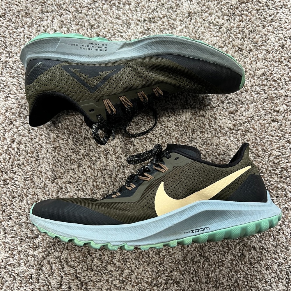 Nike Pegasus Trail 3 Olive Green Slate Women's US 8 EU39 Trail Running Hiking